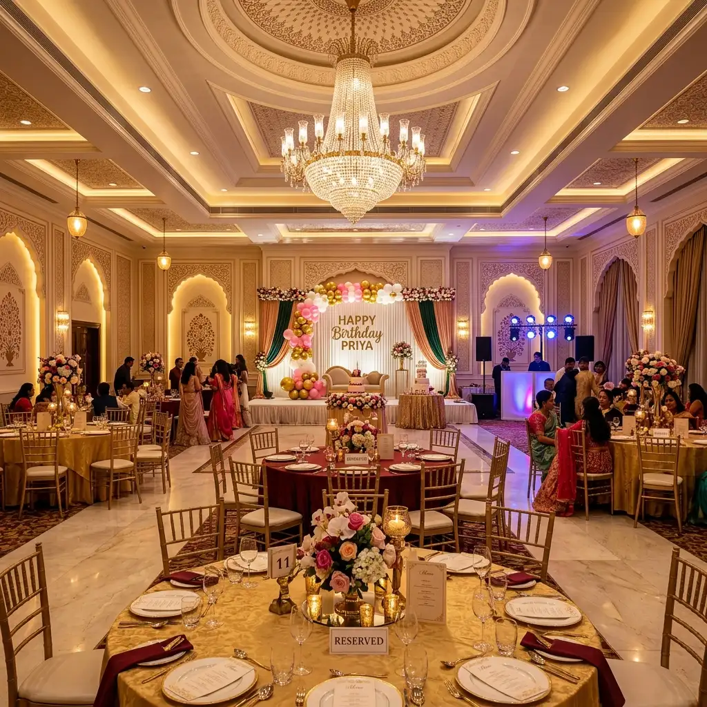 Air-conditioned party hall in Chennai
