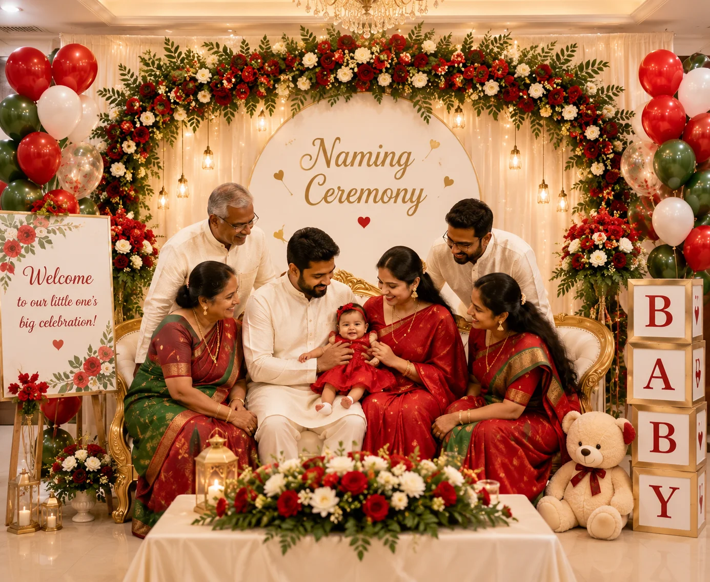 A Special Family Celebration Centred Around the Baby